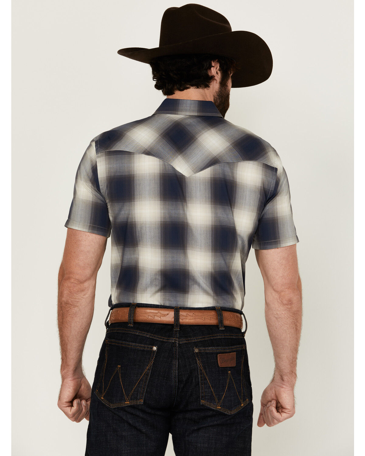 Image #4 - Pendleton Men's Frontier Plaid Print Short Sleeve Pearl Snap Western Shirt, , hi-res