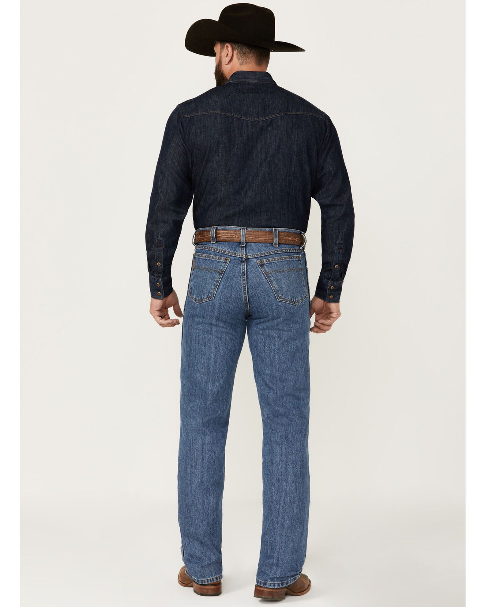 Cinch Men's Bronze Label Medium Wash Slim Fit Tapered Denim Jeans | Sheplers