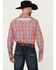 Image #4 - Wrangler Men's Logo Plaid Print Long Sleeve Snap Western Shirt, Red, hi-res