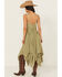 Image #4 - Scully Women's Sleeveless Hanky Hem Jacquard Midi Dress, Olive, hi-res