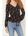 Image #3 - Idyllwind Women's Corrigan Floral Print Long Sleeve Shirt, Black, hi-res
