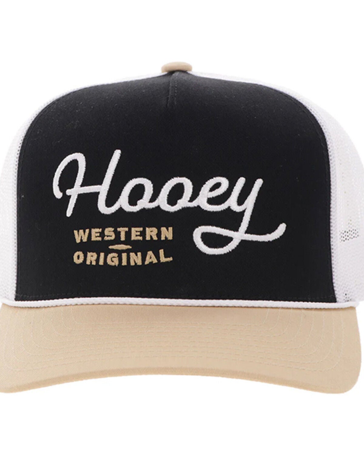 Image #1 - Hooey Kids' OG Trucker Cap, Black/white, hi-res