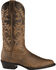 Image #2 - Ariat Men's Heritage Western Performance Boots - Round Toe, Distressed, hi-res