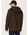 Hawx Men's Brown Castile Weathered Duck Hooded Zip-Front Insulated Work Jacket , Brown, hi-res
