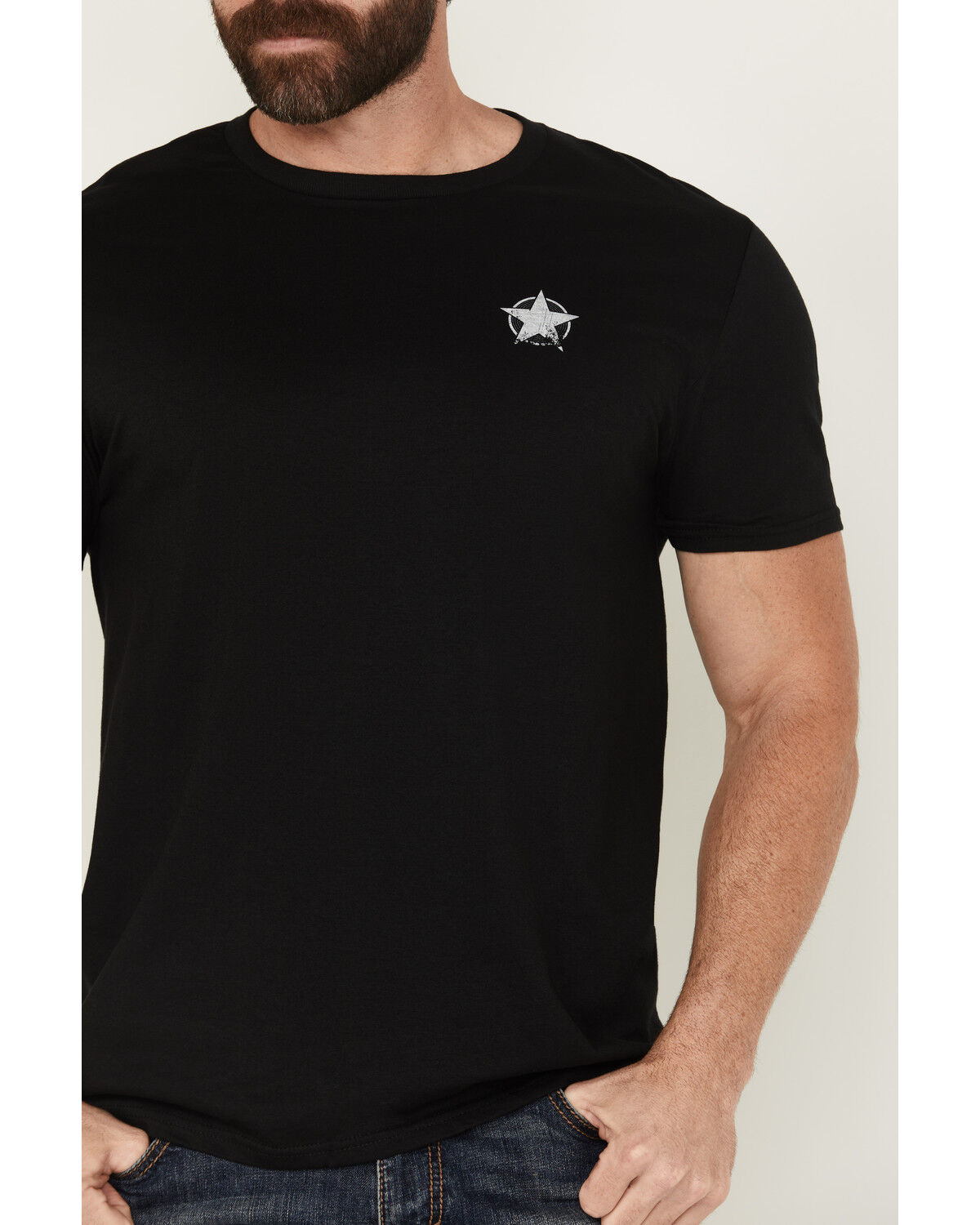 Image #3 - Kick Brass Men's Eagle Short Sleeve Graphic T-Shirt, Black, hi-res