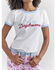 Image #3 - Wrangler&reg; X Barbie&trade; Women's Denim Daydreams Slim Ringer Tee, White, hi-res