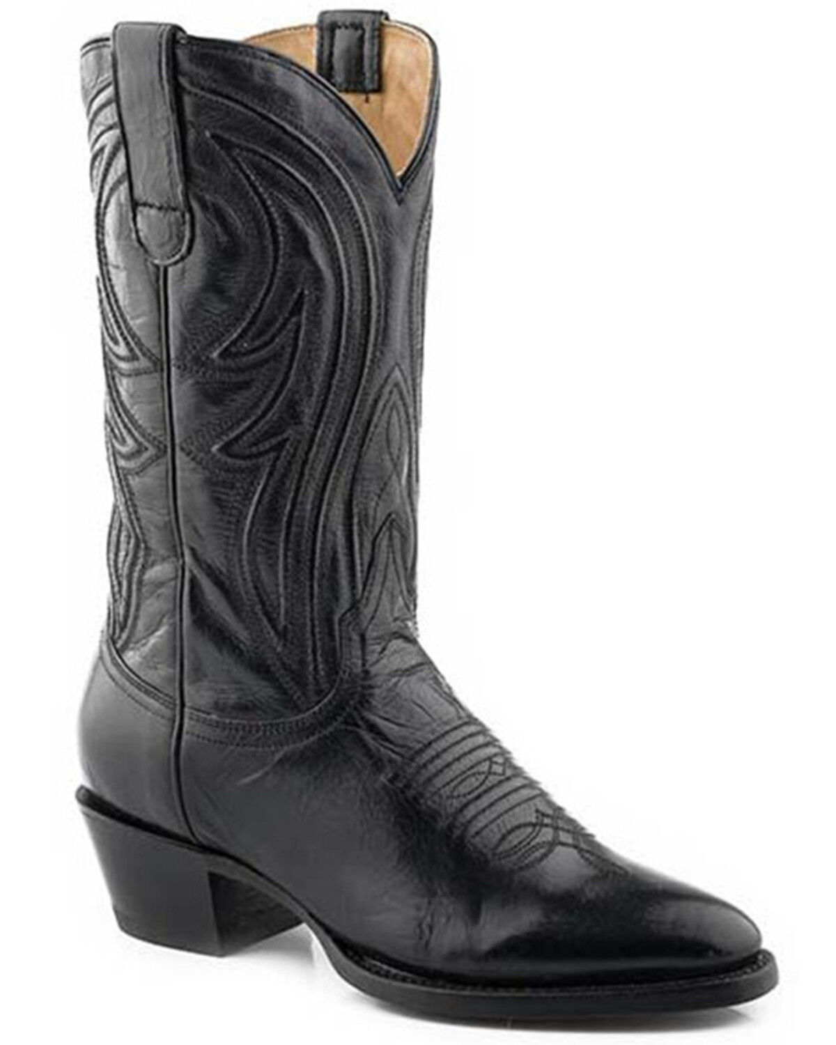 Image #1 - Stetson Women's Nora Western Boots - Round Toe, Black, hi-res
