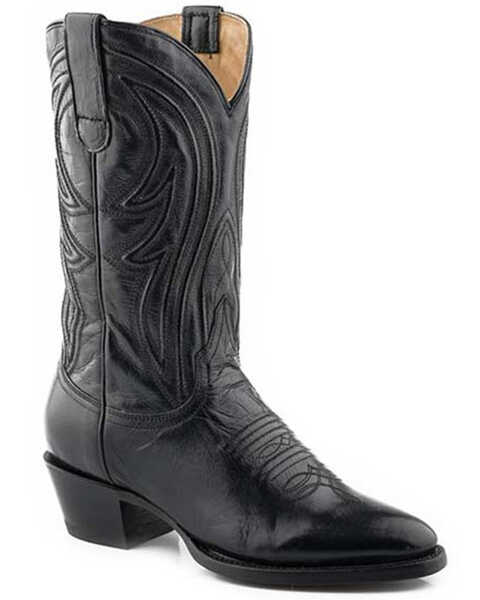 Stetson Women's Nora Western Boots - Pointed Toe, Black, hi-res