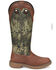 Image #2 - Justin Men's Rush Strike Camo Shaft Leather Pull On Snake Boots - Square Toe, Camouflage, hi-res