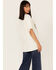 Image #4 - Cleo + Wolf Women's American Spirit Vintage Oversized Graphic Tee, Ivory, hi-res