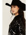 Image #2 - Mainstrip Women's Disco Cowgirl Sequins Short Sleeve Graphic Tee, Black, hi-res