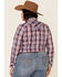 Ariat Women's Imperial Violet Stripe Incredible Long Sleeve Shirt - Plus, Violet, hi-res