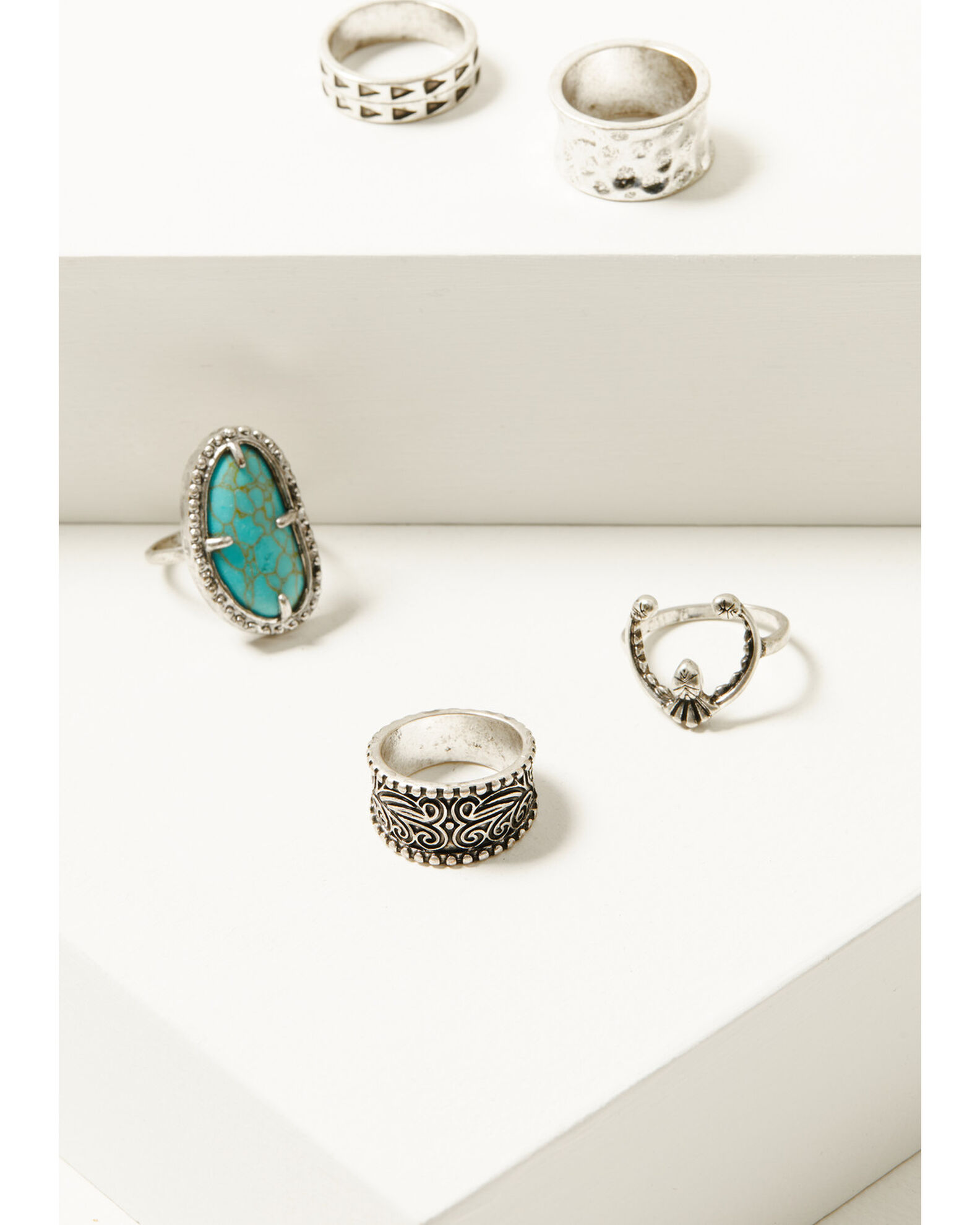 Shyanne Women s Americana Squash Blossom Ring Set Sheplers