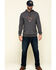 Image #6 - Hawx Men's Gray Tech Logo Hooded Work Sweatshirt - Tall , Dark Grey, hi-res