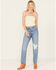 Image #1 - Levi's Women's 501® Medium Wash Field Notes Straight Jeans , Medium Wash, hi-res
