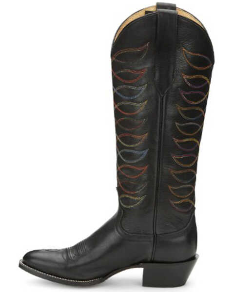 Justin Women's Whitley Western Boots - Round Toe, Black, hi-res