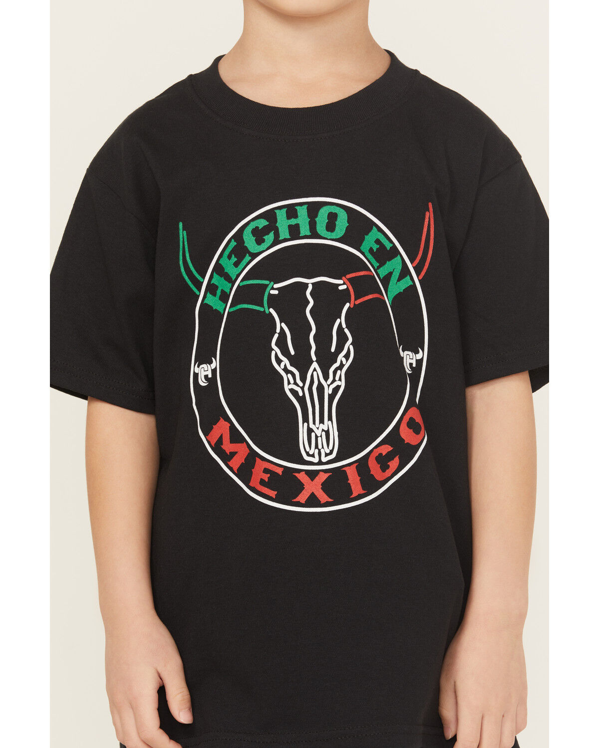 Image #3 - Cowboy Hardware Boys' Hecho En Mexico Short Sleeve Graphic T-Shirt, Black, hi-res