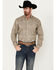 Image #1 - Stetson Men's Mosaic Print Long Sleeve Button-Down Western Shirt, Grey, hi-res