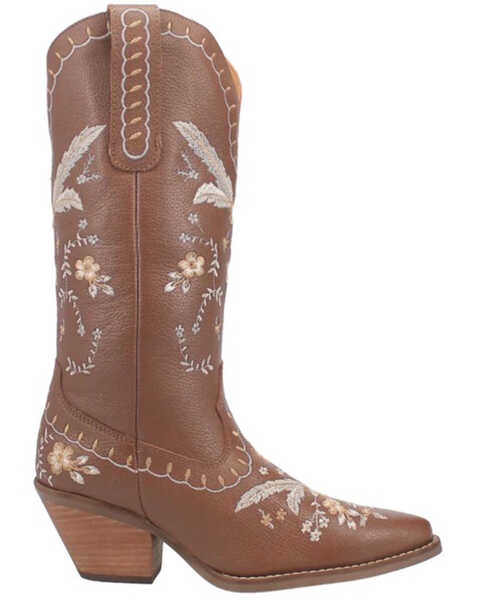 Image #2 - Dingo Women's Full Bloom Western Boots - Medium Toe, Brown, hi-res