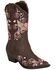 Roper Girls' Heart & Wing Embroidered Cowgirl Boots - Snip Toe, Brown, hi-res