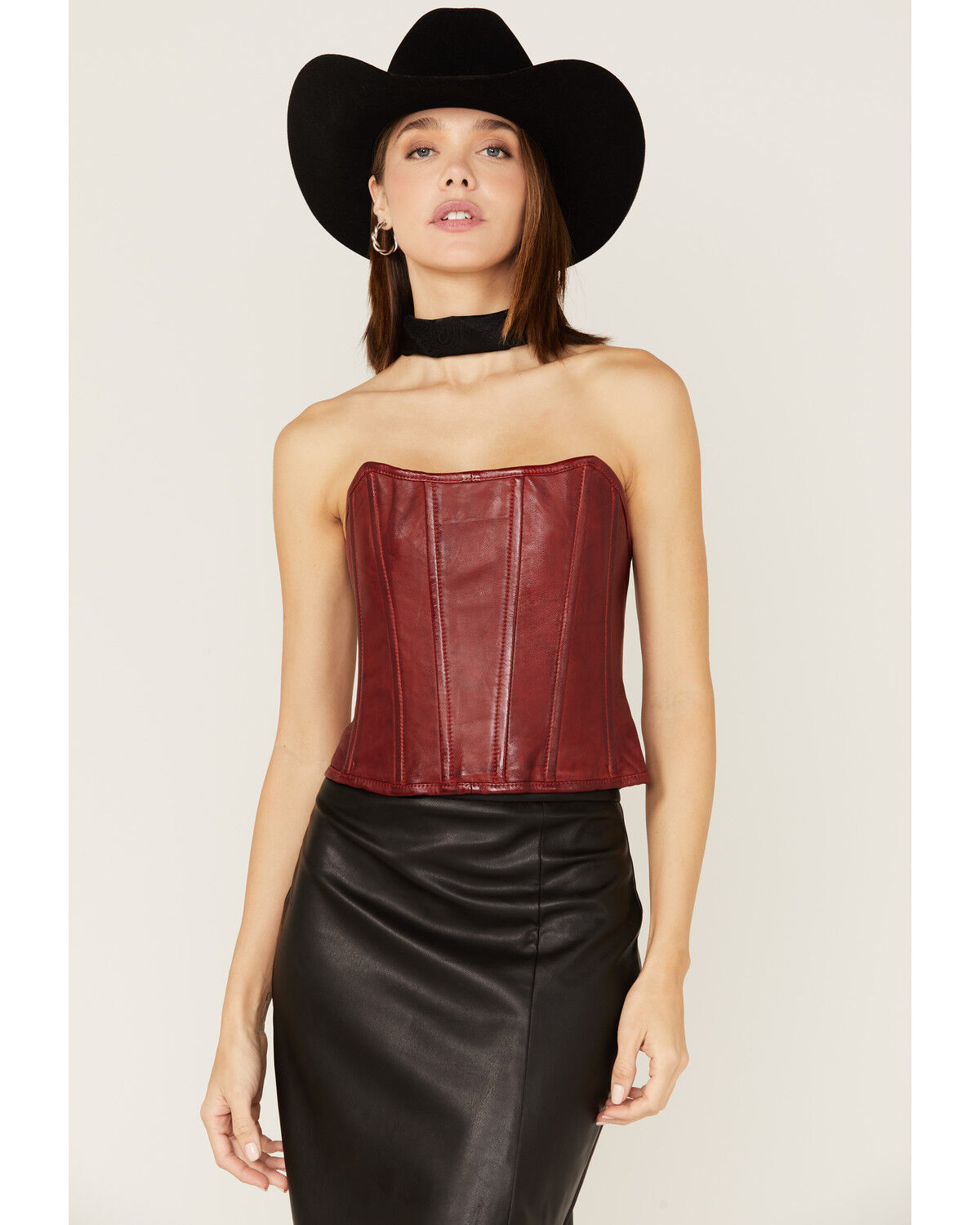 Image #2 - Boot Barn X Understated Leather Women's Louise Leather Bustier, , hi-res