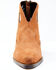 Dan Post Women's Embroidered Inlay Suede Fashion Booties - Pointed Toe, Tan, hi-res