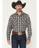 Image #1 - Pendleton Men's Burnside Plaid Print Long Sleeve Button-Down Flannel Shirt, Grey, hi-res