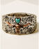 Image #2 - Shyanne Women's Cactus Rose Longhorn Love Cuff Bracelet , Silver, hi-res