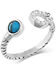 Montana Silversmiths Infinite Luck Turquoise Wrap Ring , Silver, hi-res