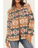 Image #3 - Idyllwind Women's Southwestern Striped Shacket, Medium Brown, hi-res