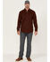 Image #2 - Cody James Men's FR Plaid Print Long Sleeve Snap Work Shirt - Big , Dark Red, hi-res