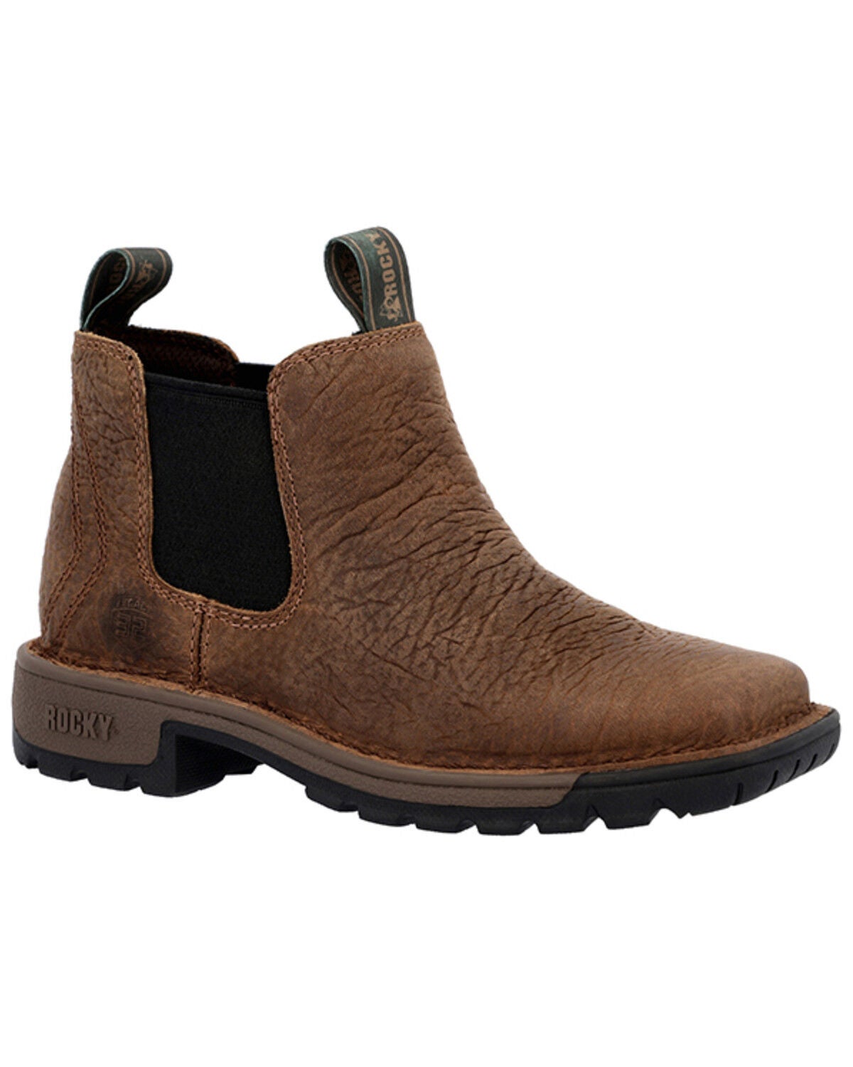 Rocky Boys' Legacy 32 Western Boots - Broad Square Toe, Brown, hi-res