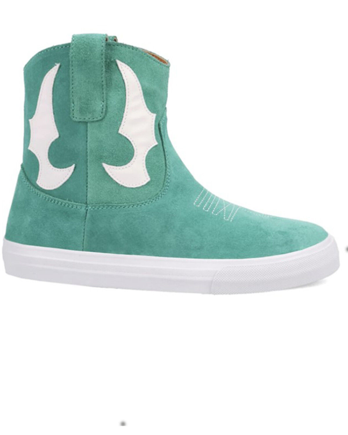 Image #2 - Dingo Women's Ollie Suede Casual Boots - Round Toe, Green, hi-res