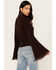 Image #4 - Shyanne Women's Bell Sleeve Marled Sweater, Chocolate, hi-res