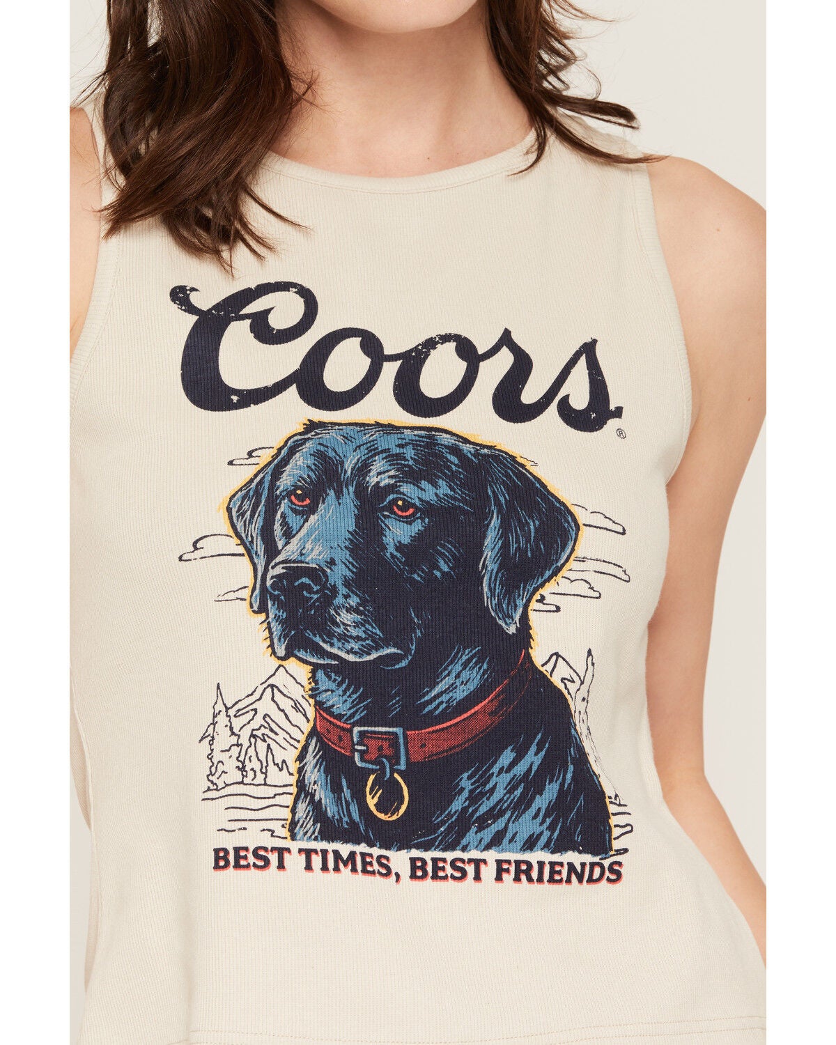 Image #3 - Coors Women's Best Friends Dog Graphic Tank Top, Natural, hi-res