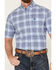 Image #3 - Rough Stock by Panhandle Men's Ombre Plaid Print Short Sleeve Button-Down Western Shirt, Blue, hi-res