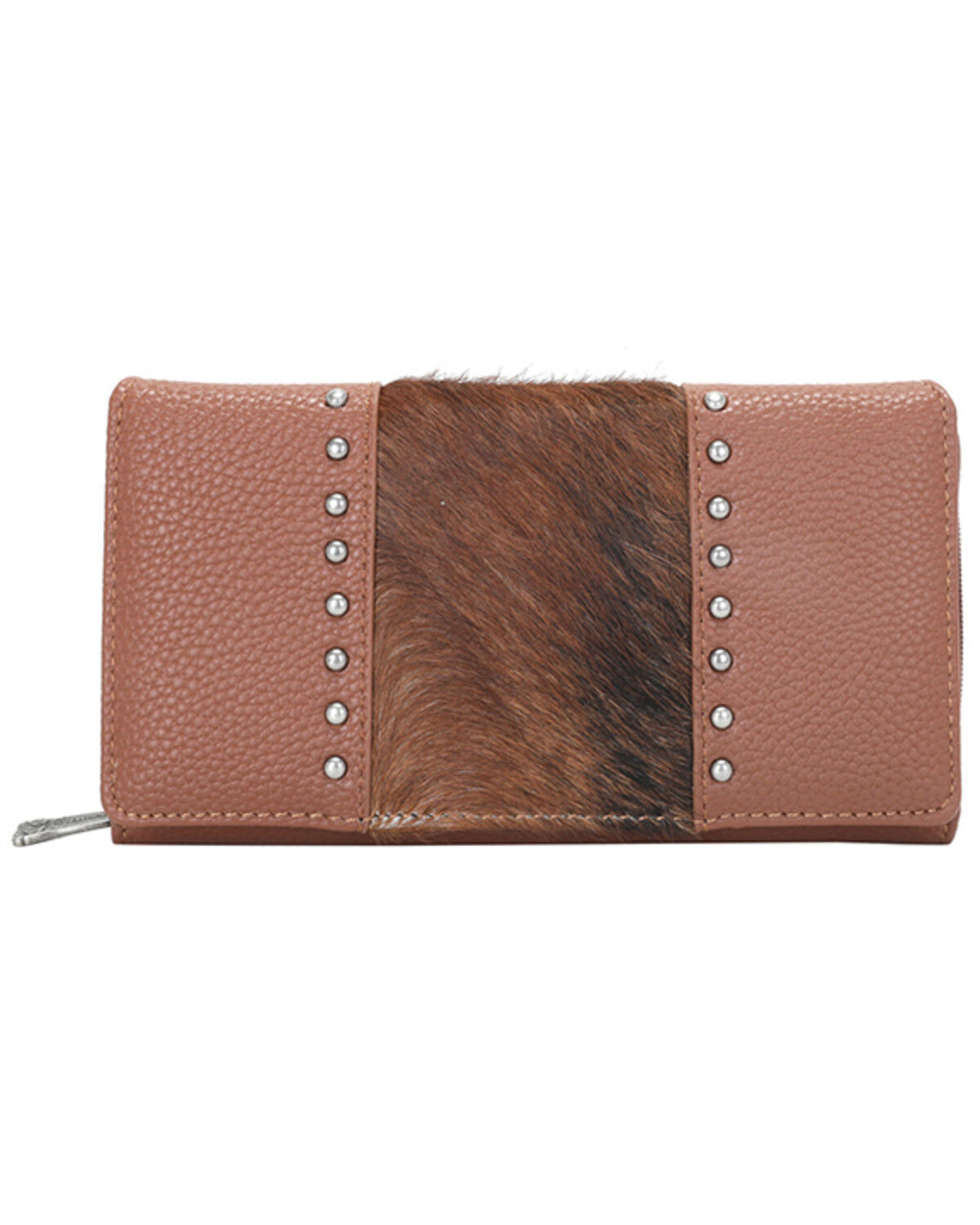 Image #1 - Trinity Ranch Women's Hair-On Cowhide Wallet, Brown, hi-res