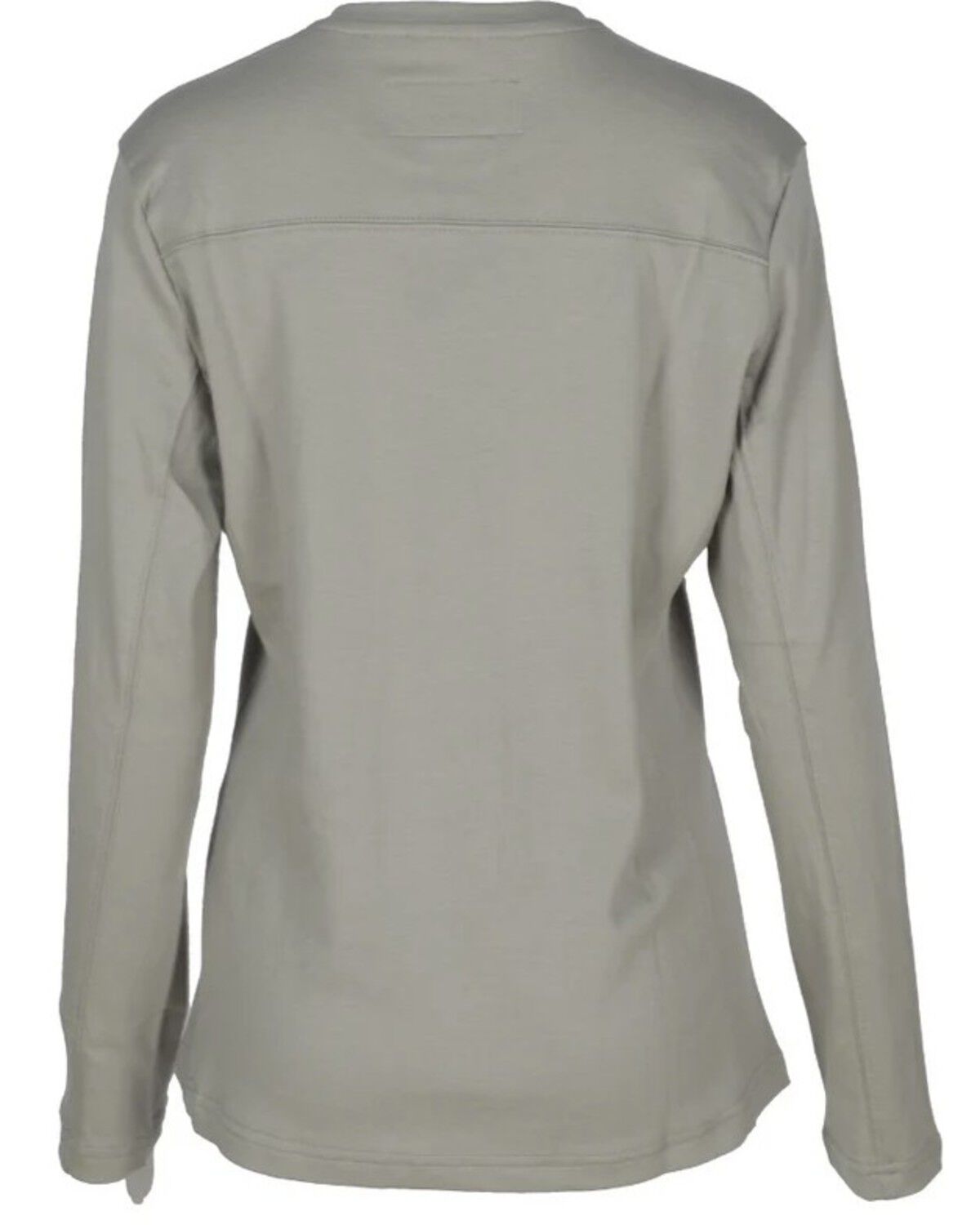 Image #2 - Forge Workwear Women's FR Crew Neck Long Sleeve Work Tee, Grey, hi-res