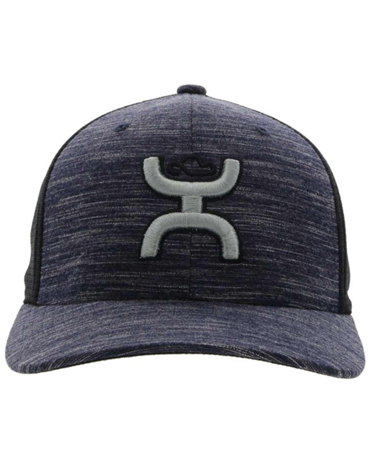 Image #3 - Hooey Men's Embroidered Logo FlexFit Trucker Cap, Navy, hi-res