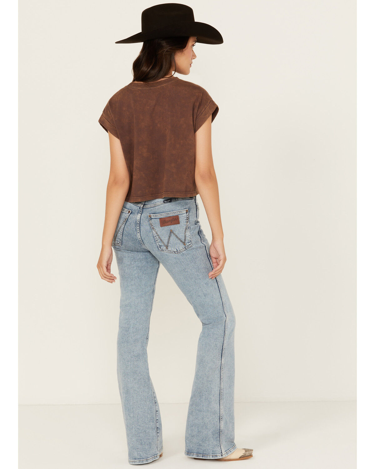 Image #3 - Wrangler Retro Women's Giovanni Light Wash High Rise Flare Stretch Denim Jeans, , hi-res
