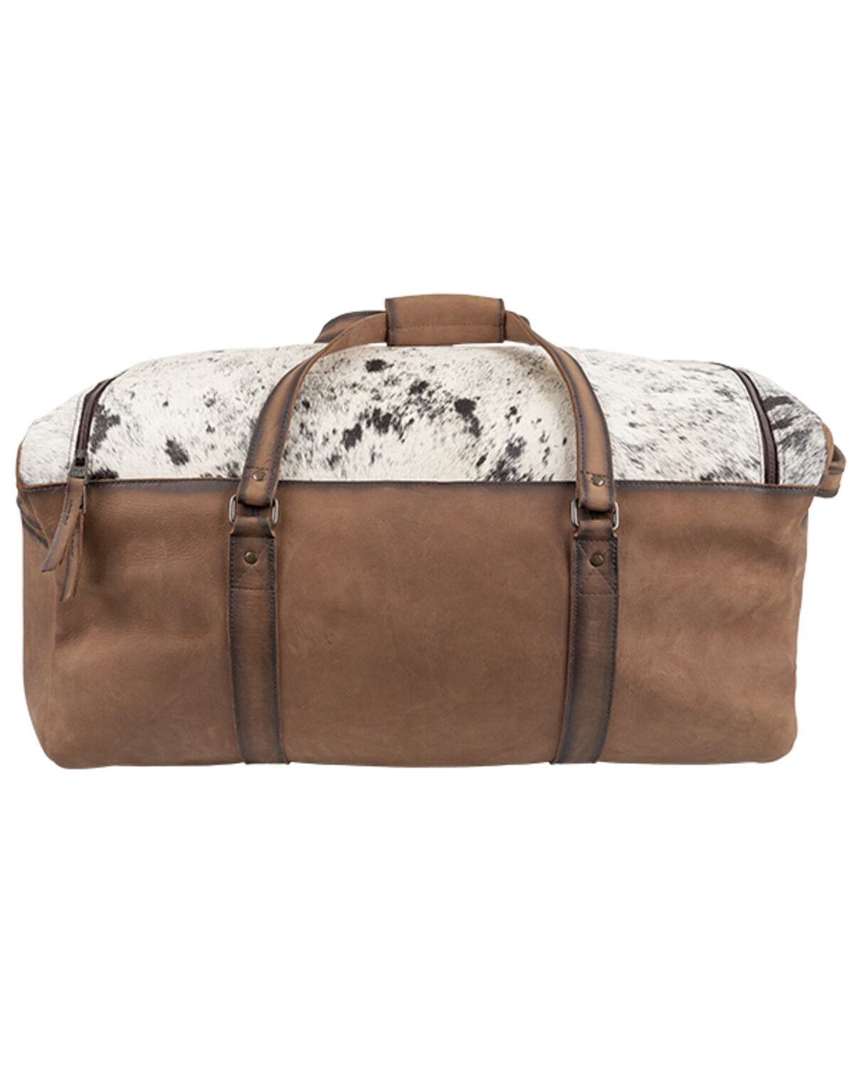 Image #3 - STS Ranchwear by Carroll Rustler Cowhide Duffle Bag, Brown, hi-res