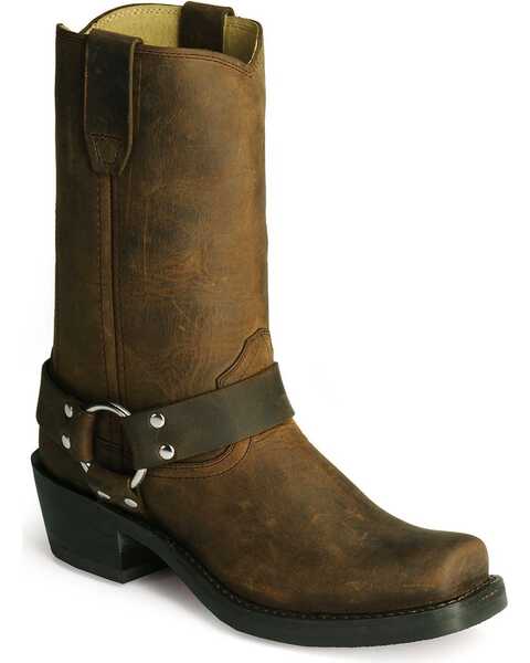 Image #1 - Durango Women's Harness Western Boots - Square Toe, Brown, hi-res