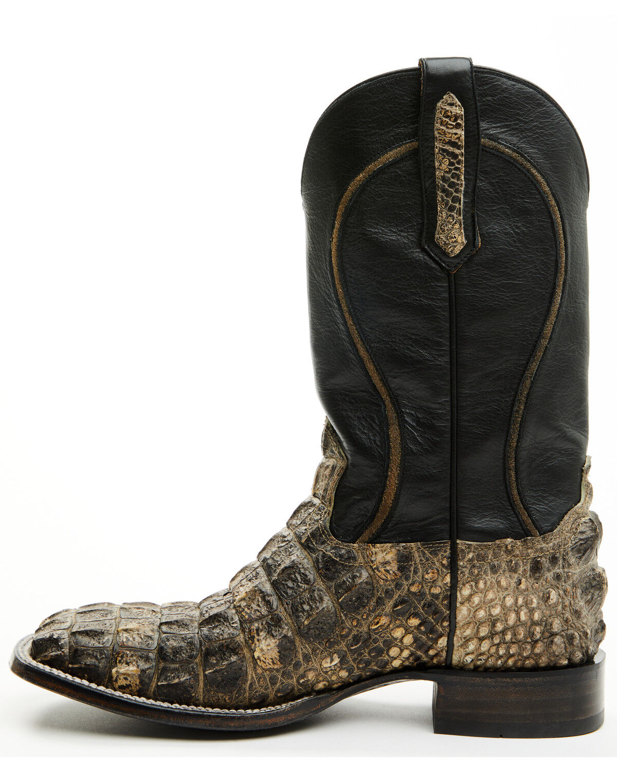 Image #3 - Cody James Black 1978® Men's Tillman Exotic Hornback Alligator Western Boots - Broad Square Toe, Black, hi-res