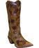 Abilene Women's Floral Western Boots - Pointed Toe, Brown, hi-res