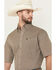 Image #2 - Wrangler Men's Geo Print Short Sleeve Button-Down Stretch Western Shirt, Brown, hi-res