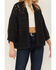 Image #3 - Cotton & Rye Women's Distressed Open Cardigan, Blue, hi-res