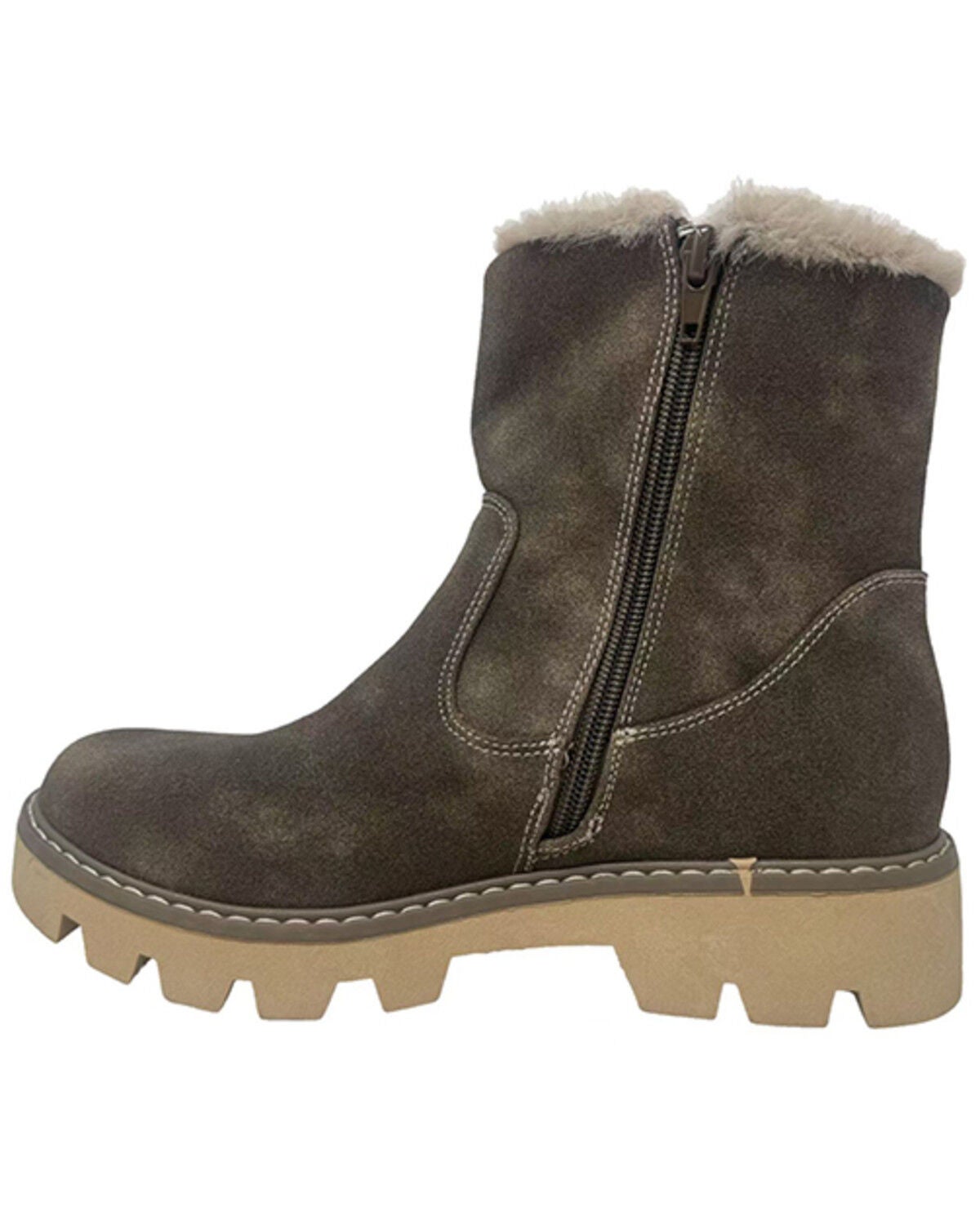 Image #3 - Very G Women's Marlo Casual Boots - Round Toe, Taupe, hi-res