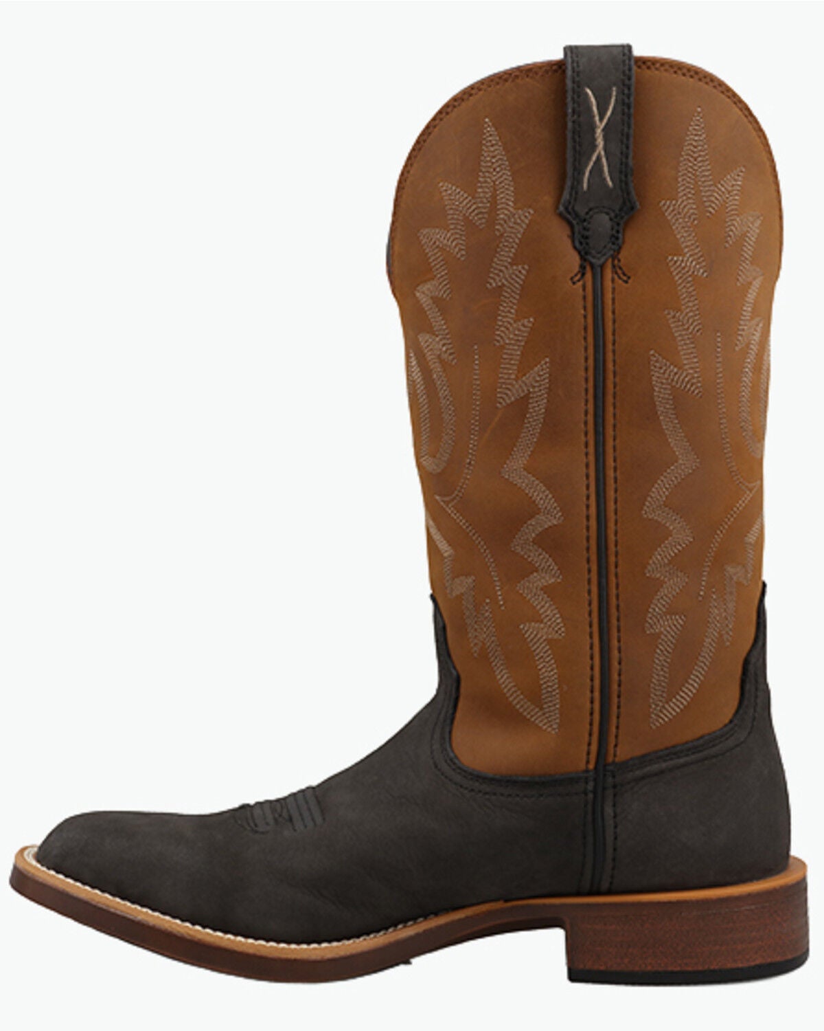 Image #3 - Twisted X Men's Top Hand Tall Western Boots - Broad Square Toe, Pecan, hi-res