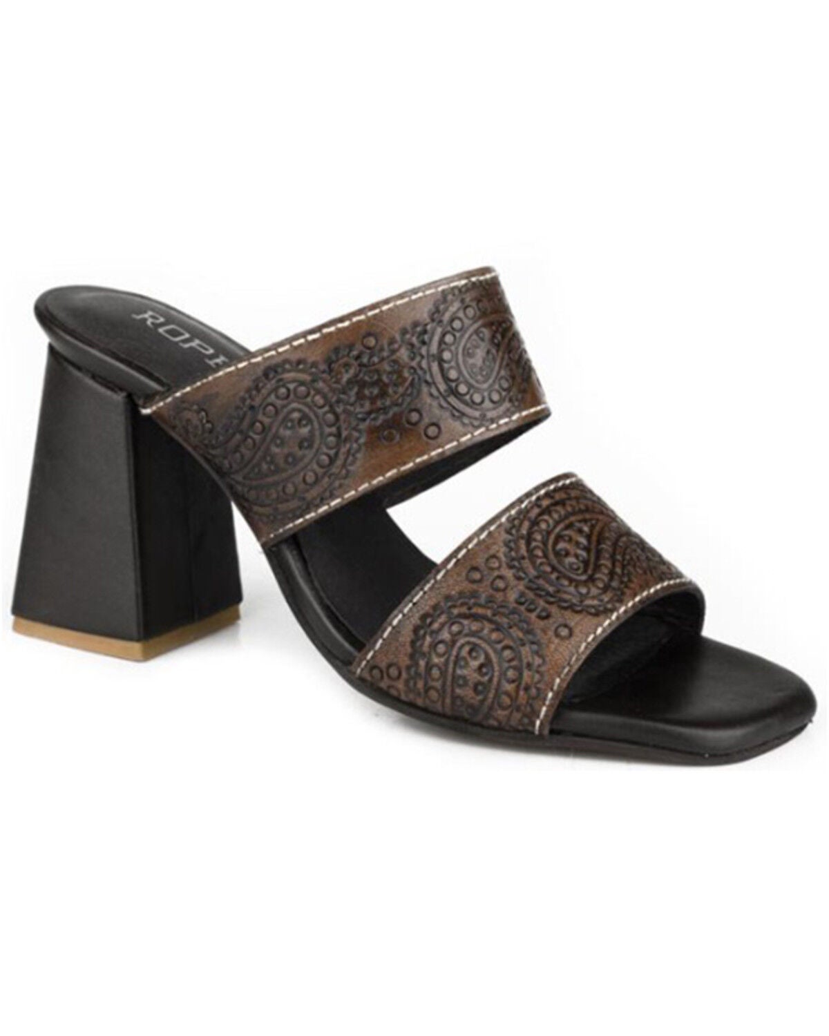 Image #1 - Roper Women's Stella Sandals, Brown, hi-res