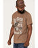 Image #2 - Flag & Anthem Old Raven Whiskey Graphic T-Shirt, Brown, hi-res